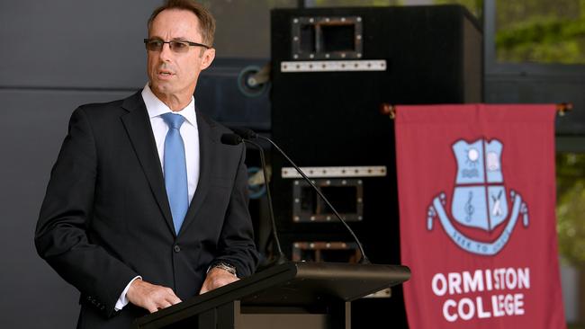 Ormiston College principal Brett Webster has played a major role in promoting a progressive agenda. PHOTO: AAP: John Gass