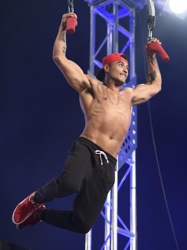 Ninja Warrior contestant Samson Smith. Picture: Channel 9