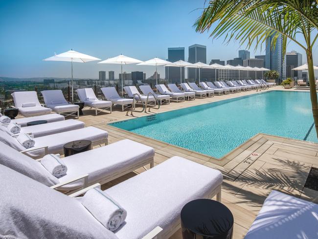 I'm calling it, this is Beverly Hills' best rooftop pool. Picture: Waldorf Astoria Beverly Hills
