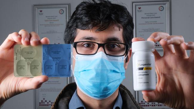 There are two antiviral drugs now available for Covid-19 patients in Australia for at home treatment. Picture: Mark Wilson