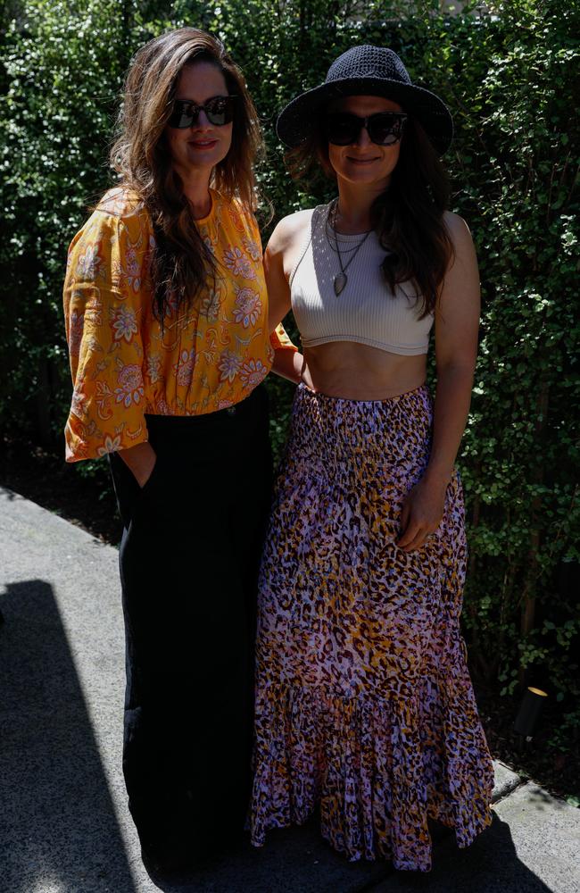 Amy Woodland, left, from Huskisson with Nikki Martin from Wollamia at Flamin Galah Brewery in Huskisson for Melbourne Cup Day. Picture: Nathan Schmidt