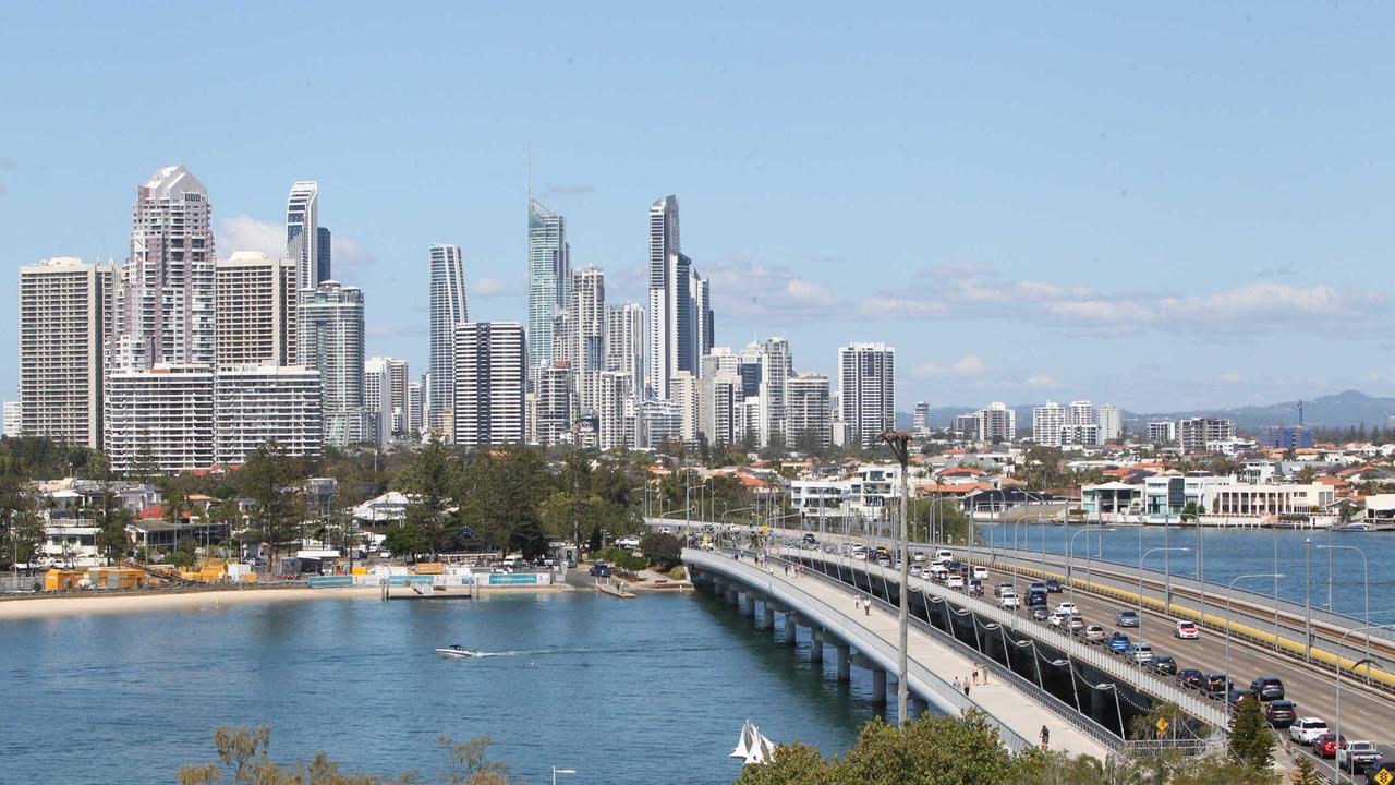 The view from the giant wheel on the tinal day of the Gold Coast Show. Picture: Mike Batterham