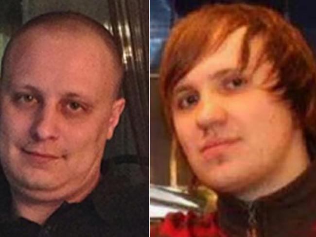 Russian citizens Evgeny Mikhailovich Bogachev (L) and Aleksey Alekseyevich Belan (R) are accused of hacking. Picture: AFP