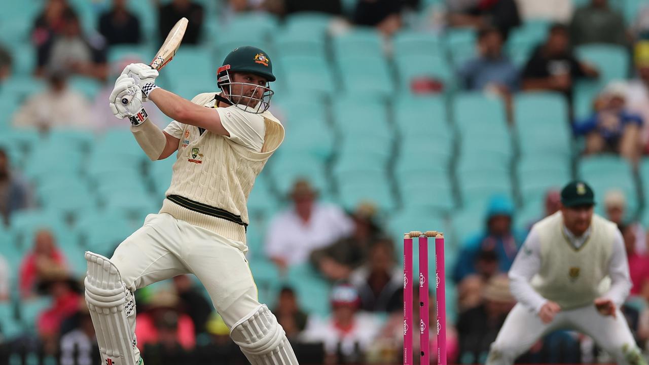 Travis Head has a tough path back to the Test side after being dropped for the first Test in Nagpur. (Photo by Cameron Spencer/Getty Images)