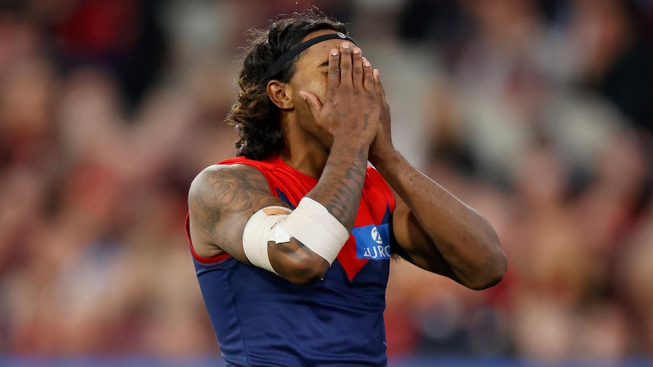 Can the Dees keep Kysaiah Pickett? Picture: Michael Willson/AFL Photos via Getty Images