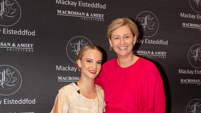Abigail Vickers and Amanda Camm at the 75th Mackay Eisteddfod 2022.Picture: Michaela Harlow