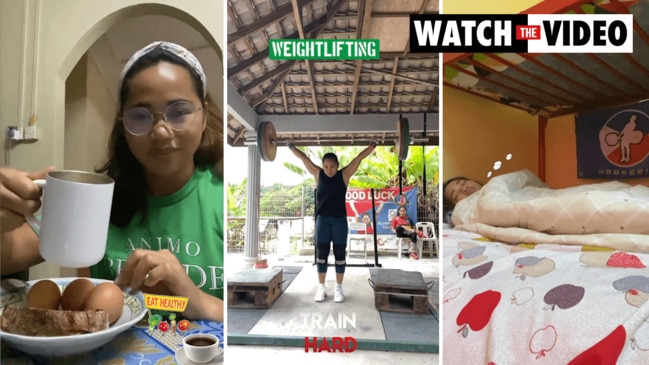 Olympic weightlifter Hidilyn Diaz documents her daily routine