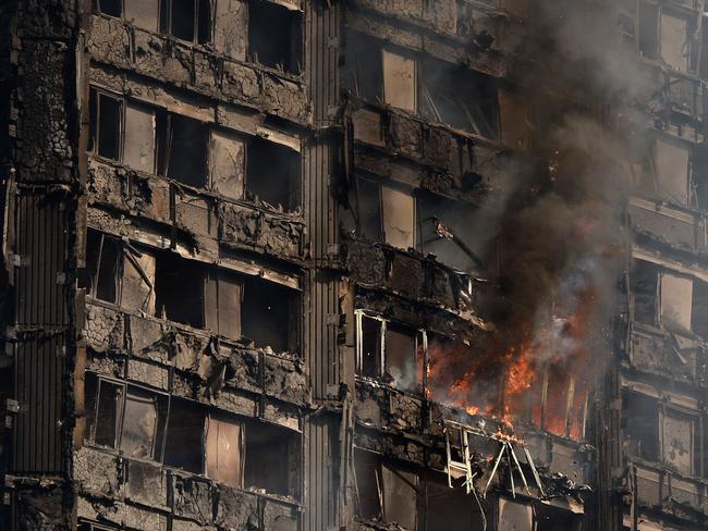 The horrific Grenfell Tower inferno has claimed at least 17 lives. Picture: Getty Images