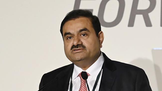 Gautam Adani, chairman of Adani Group, speaks during the Forbes CEO Summit in Singapore, on Tuesday, Sept. 27, 2022. India needs fossil fuels to serve large populations and getting rid of all fossil fuels instantly would not work for the nation, Adani said. Photographer: Edwin Koo/Bloomberg