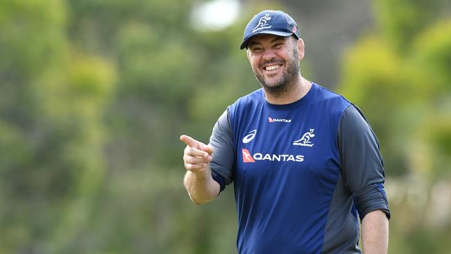 Wallabies coach Michael Cheika has shaken up the backline for Saturday’s Test against South Africa. Picture: AAP