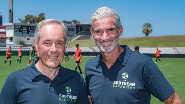 Craig Foster (R) could become the new boss of Australian soccer.