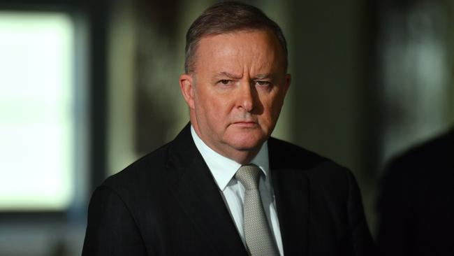 Opposition Leader Anthony Albanese on Thursday. Picture: AAP