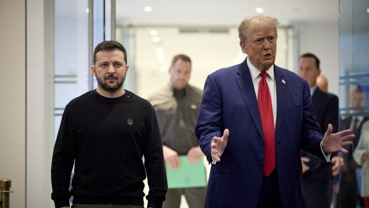 Trump (right) broke tradition by inviting far-right leaders to his inauguration while distancing himself from NATO and Zelensky’s (left) security ‘red lines.’ Picture: AFP