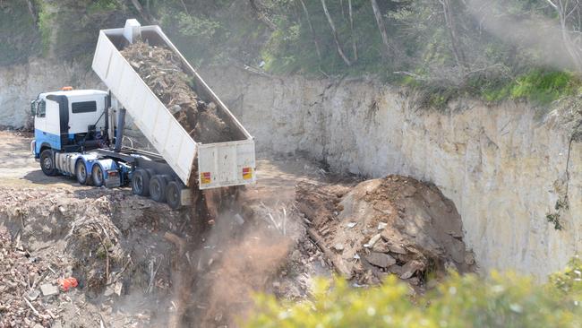 Port Adelaide Salvage was caught dumping rubbish at an illegal tip. Picture: EPA.