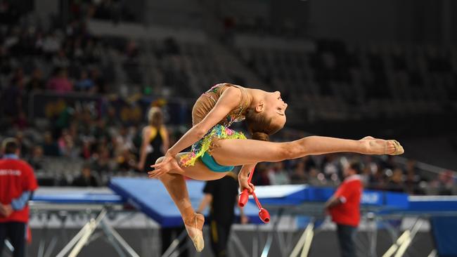 Aspire Gymnastics Academy’s Lidiia Iakovleva.