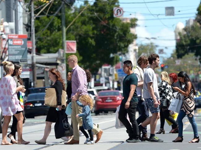 Melbourne’s Chapel Street is one of Australia’s premier shopping spots Picture: Steve Tanner