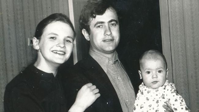 Irene and Alex Kogan with their baby boy, Ruslan, in Belarus.