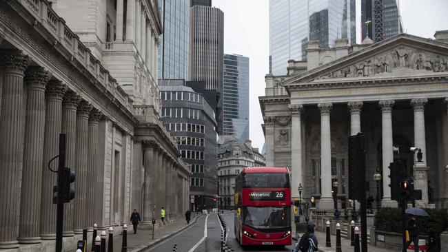 The Bank of England in London. It says regulation is needed to manage cryptoasset risks. Picture: Getty Images