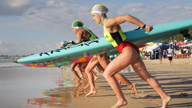 Saturday action from the Aussies Surf Lifesaving Championships. Picture: SLSA.