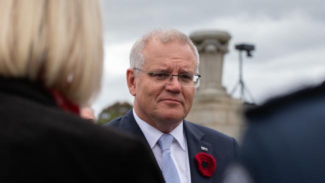 Scott Morrison has not indicated the government would introduce a vaccine mandate. Picture: Sarah Matray / NCA NewsWire