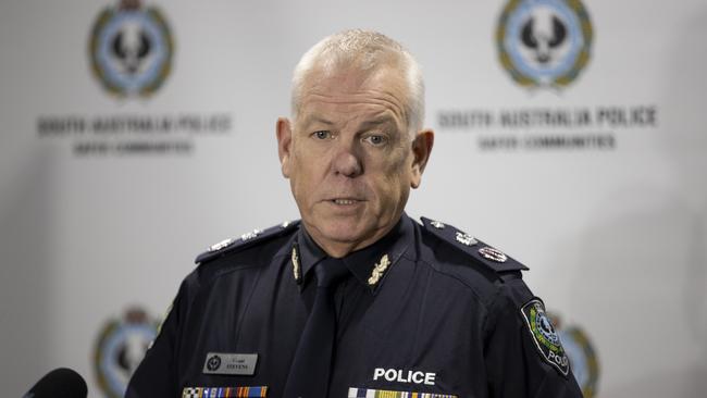 SA Police Commissioner Grant Stevens responds to the State Budget law and order splurge. Picture: Brett Hartwig.