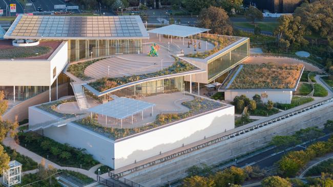 An aerial view of the Art Gallery of New South Wales’ Naala Badu building. Photo: Iwan Baan