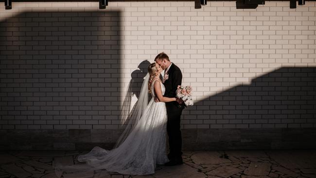 Wedding of Sarah Jones and Samuel Brown. Picture: Cloud Catcher