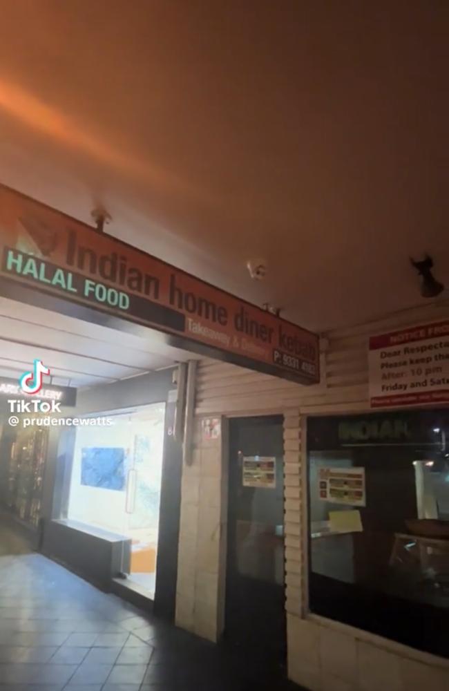 Rats inside Indian Home Diner in Paddington. Picture: TikTok