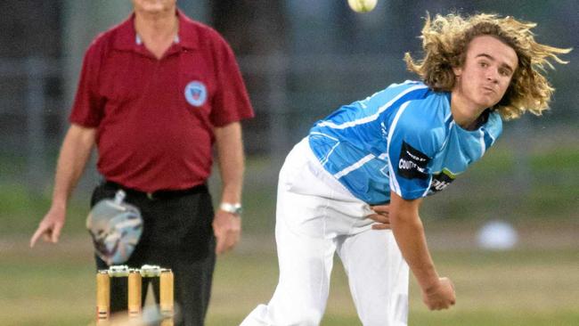 RISING STAR: Coutts Crossing's Eli Fahey had an exceptional Cleavers Mechanical Night Cricket season scoring 129 runs at 32.25 and snaring seven wickets at 16.71. Picture: Adam Hourigan