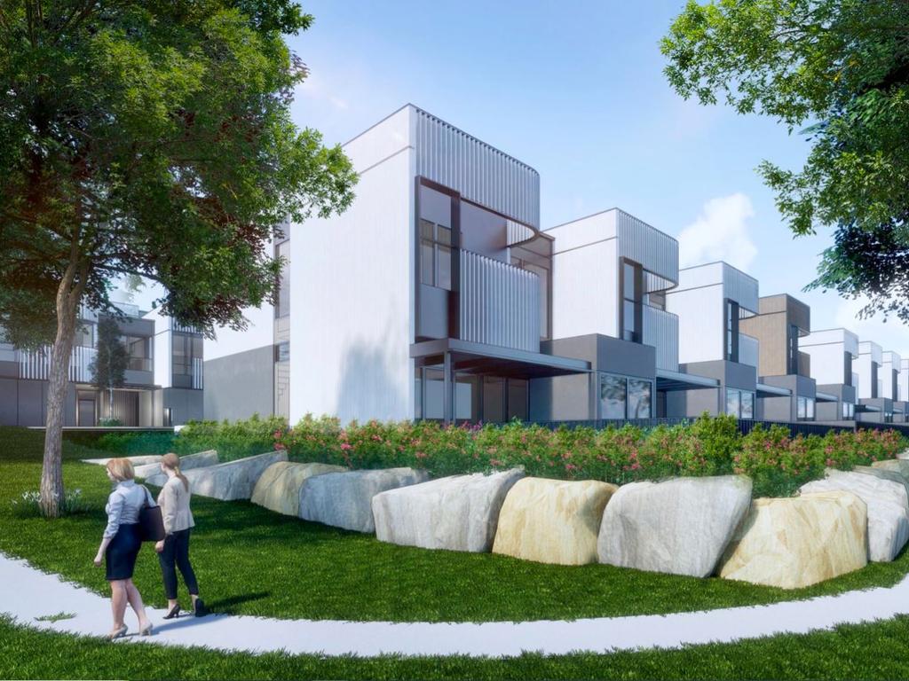 An artist’s impression of Sydney-based developer, Bathla’s latest development in Box Hill. Picture: X