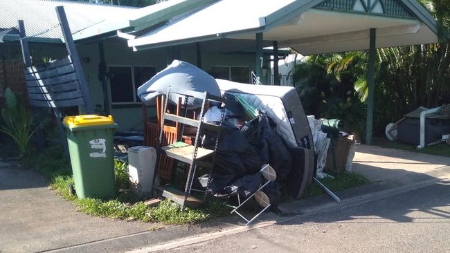 Water damaged property within the Kamerunga Villas estate. Picture: Supplied