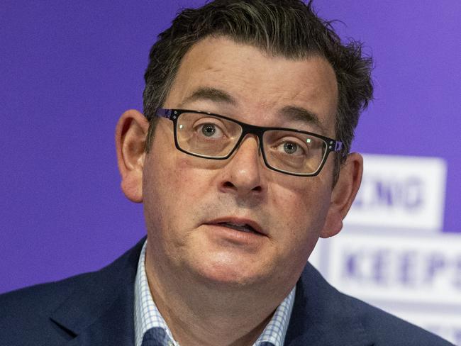 MELBOURNE, AUSTRALIA - NewsWire Photos AUGUST 27, 2020: Premier, Daniel Andrews press conference today at Treasury Theatre in Melbourne.Picture: NCA NewsWire / Wayne Taylor