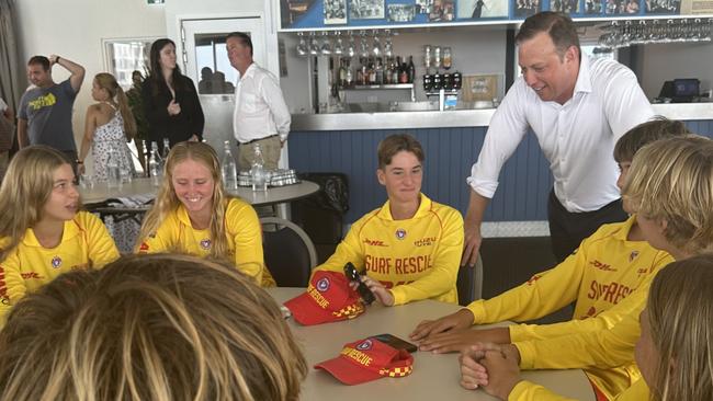 Premier Steven Miles announces $125m, 10 year, Life Saving QLD funding partnership. Picture - Madeline Grace.