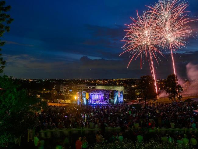 Spectacular fireworks capped off the Australia Day celebrations at Bella Vista farm last year.