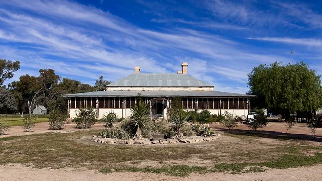 The homestead at Dunlop Station near Louth, outback NSW. Picture: Penny Hunter