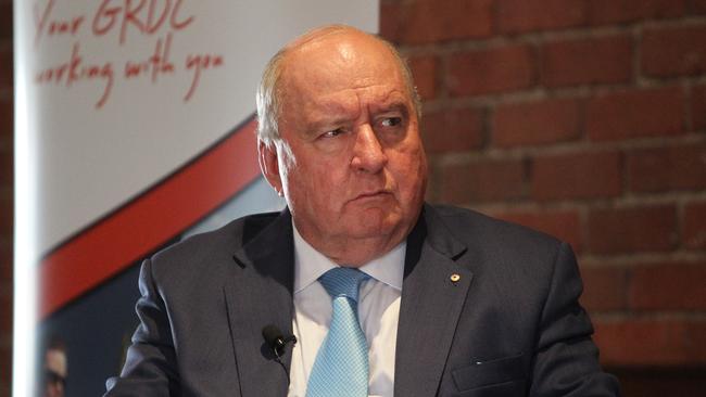 Radio king Alan Jones before the weight loss. Picture: Dale Webster