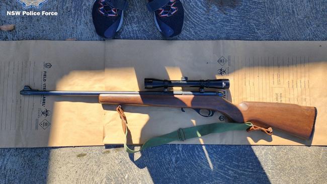 One of three unregistered weapons seized in the raid at Lake Haven. Picture: NSW Police