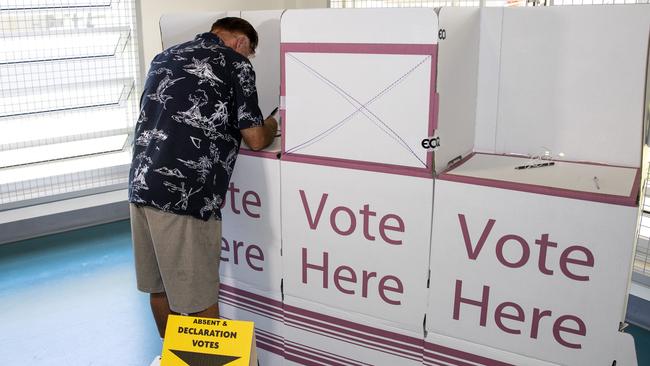 From schools to community halls, the Electoral Commission Queensland is running 21 voting booths across the region to help cater for the crowds on the day. Picture: NIGEL HALLETT