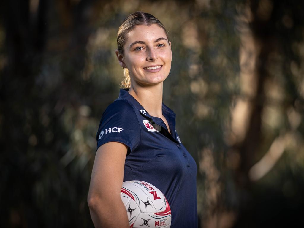 Vixens training partner and First Nations athlete Gabby Coffey. Picture: Jake Nowakowski