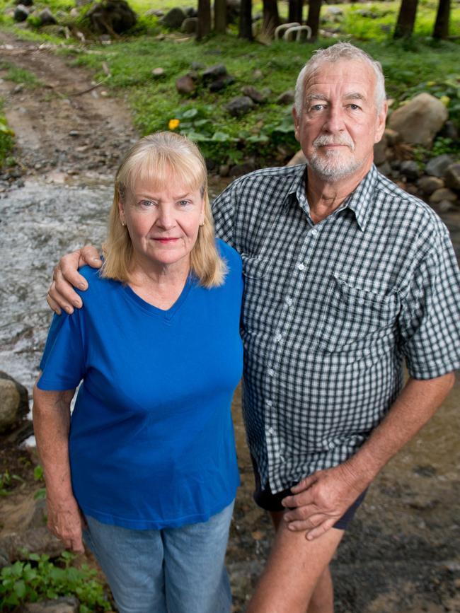 Netherdale residents Win and James Arnold say they were not warned about a shock plan for a hydro project which would put their property under water.