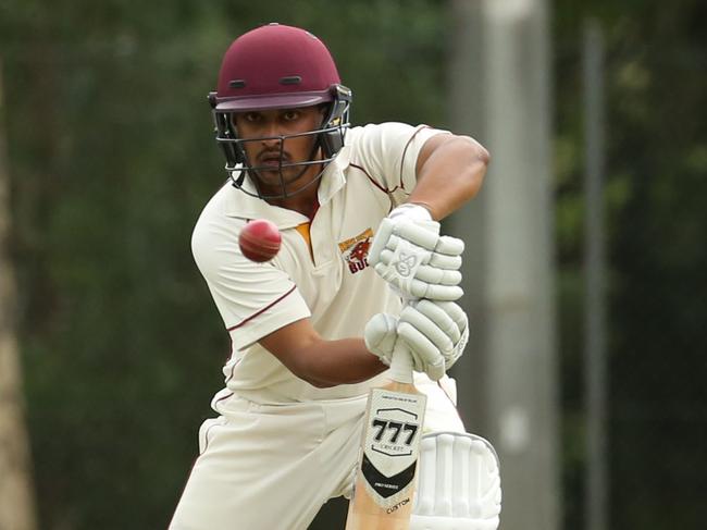 ECA Cricket: Old Carey v North BalwynNorth Balwyn batsman Nittesh PatelIn action Picture: Stuart Milligan