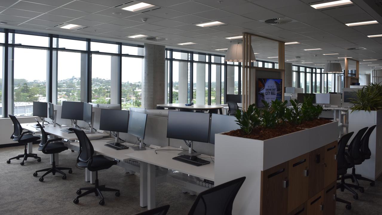 Offices inside city hall. Picture: Sam Turner