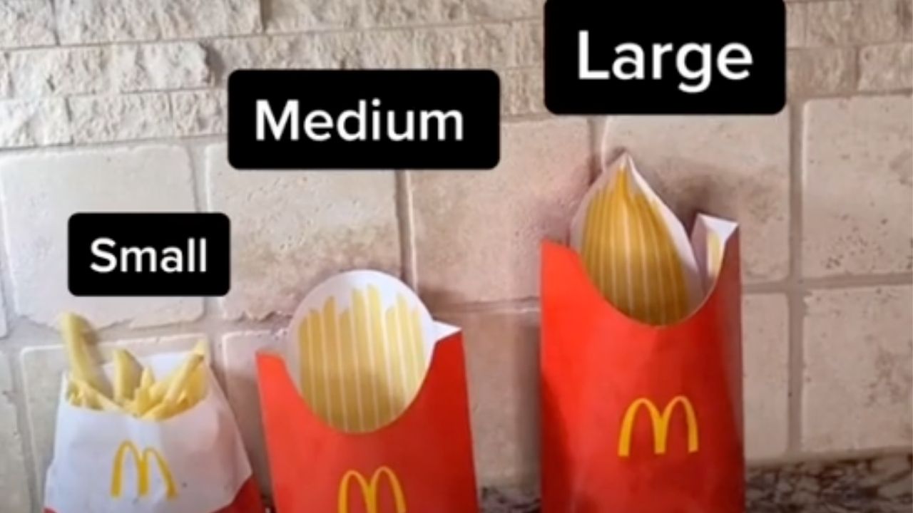 McDonald's Drink Size TikTok Claiming Cups All Same Size Proved Wrong