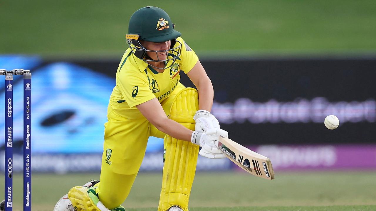 Australia's Alyssa Healy loves being part of a ‘formidable’ batting line-up. Picture: Marty Melville / AFP