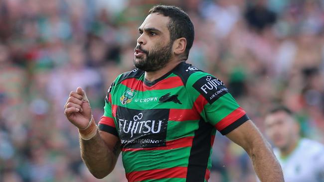 Greg Inglis intercept try, Rabbitohs v Raiders, NRL 2018: Inglis breaks ...