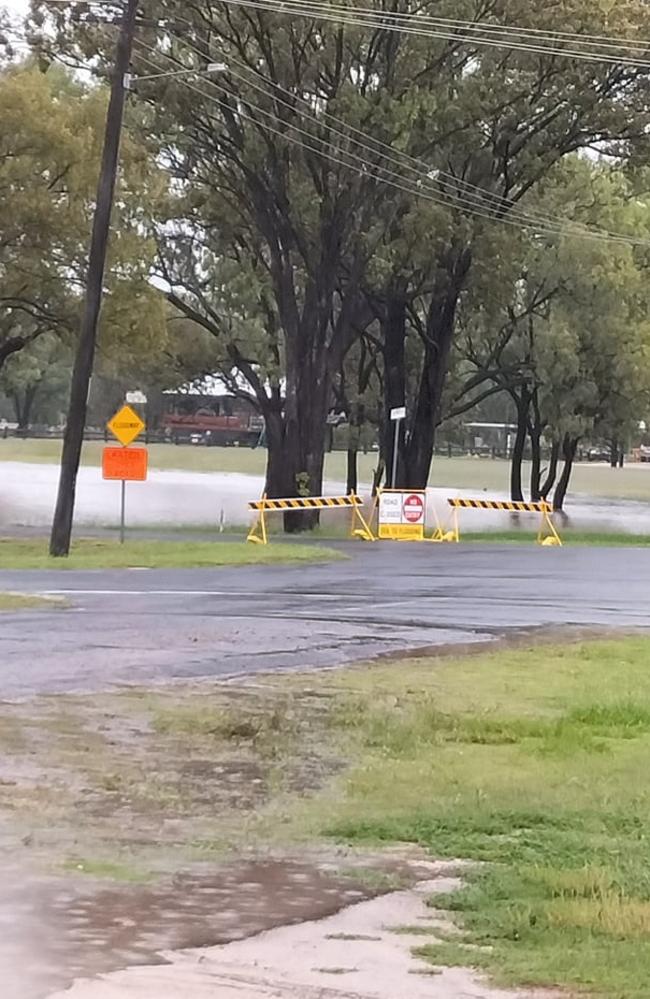 Photo from Chinchilla resident Dianna Yates of flooding in town.