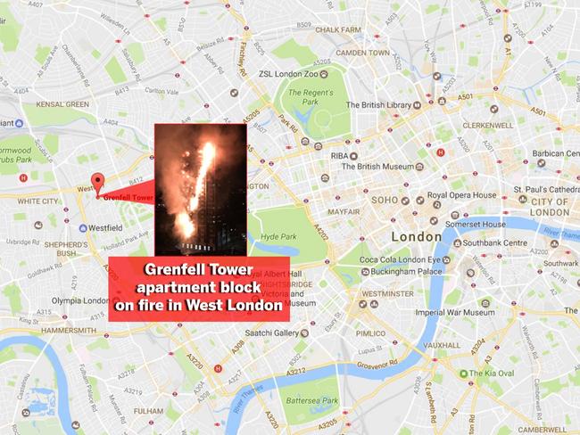 Grenfell Tower blaze.