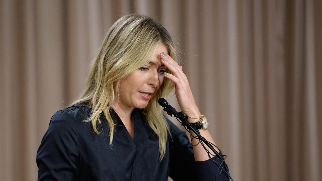 Sharapova had a controversial career, including being banned for a failed drug test in 2016. Photo by Kevork Djansezian/Getty Images