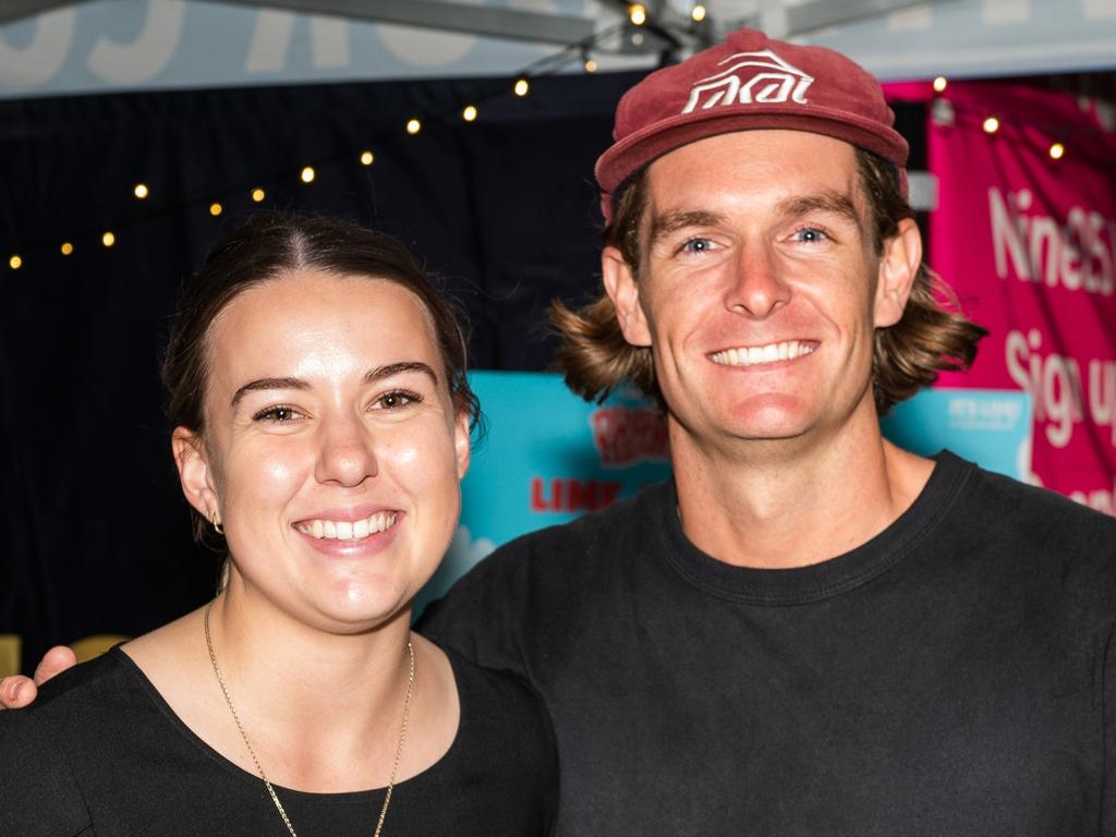 Hayley Fullgrabe and Ben Arnett at Rumble On The Reef Sugar Bowl Skatepark Saturday 23 September 2023 Picture:Michaela Harlow