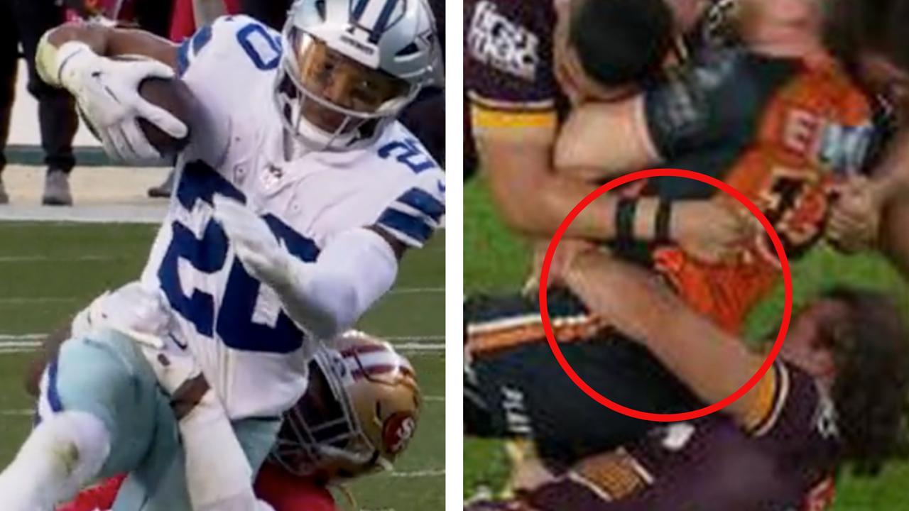 NFL set to crack down on outlawed NRL tackle after two stars hurt during playoffs
